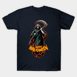 Grim Reaper Happy Halloween T-Shirt